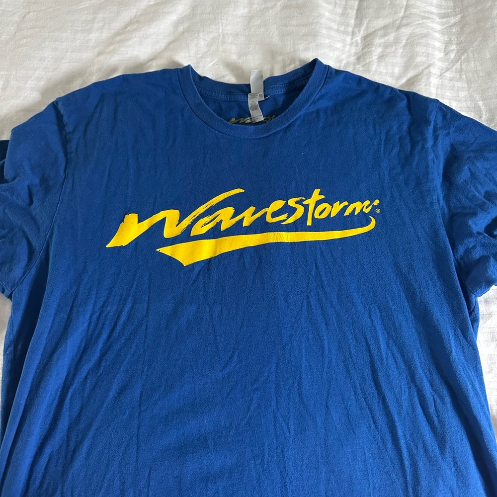 Blue and Yellow Men's Surf T Shirt